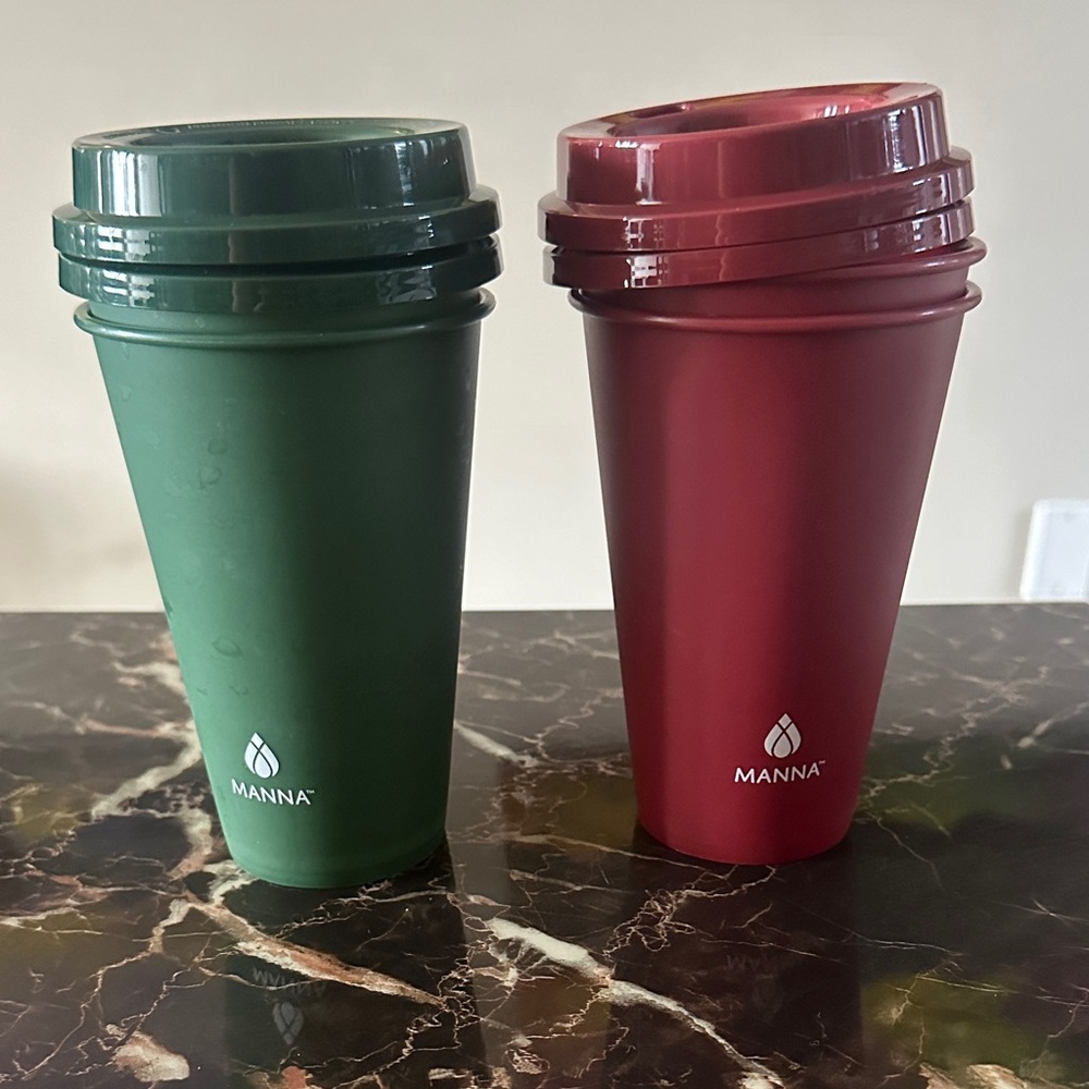 Manna Insulated Travel Tumbler - Green and Red